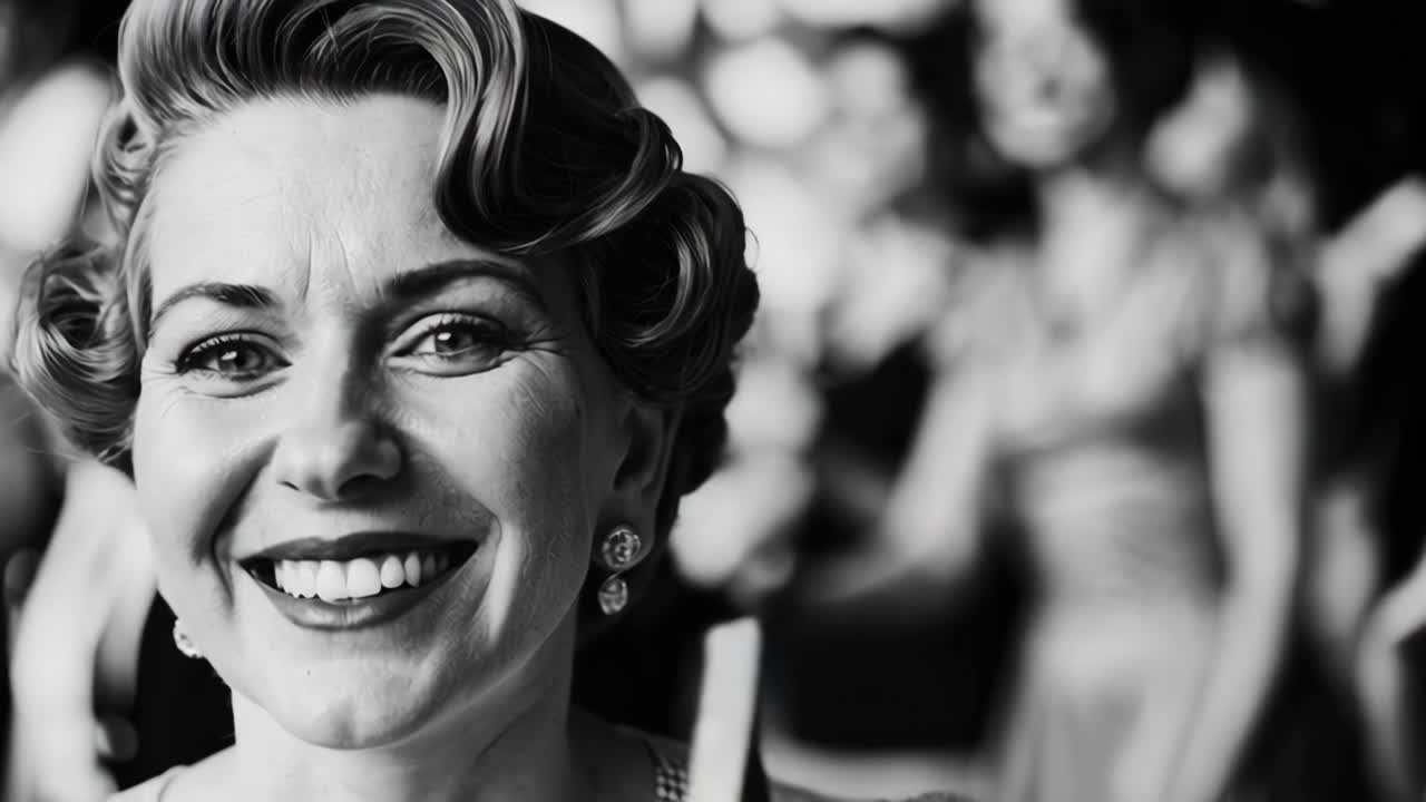 mujeres vintage en un evento deportivo