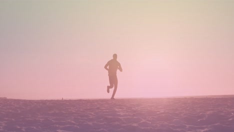 Animación-De-Un-Hombre-Afroamericano-Corriendo-En-La-Playa.