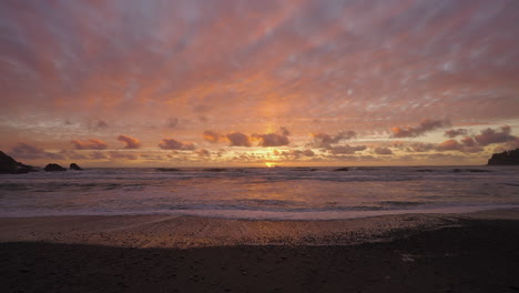 tranquil view of beach during sundown in tropical paradise