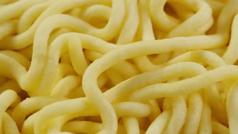 close-up of dried noodles