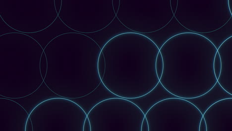 blue circle on black background