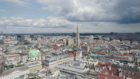 aerial view of vienna, austria