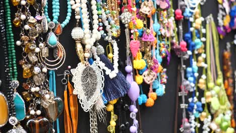 colorful and diverse collection of handmade jewelry