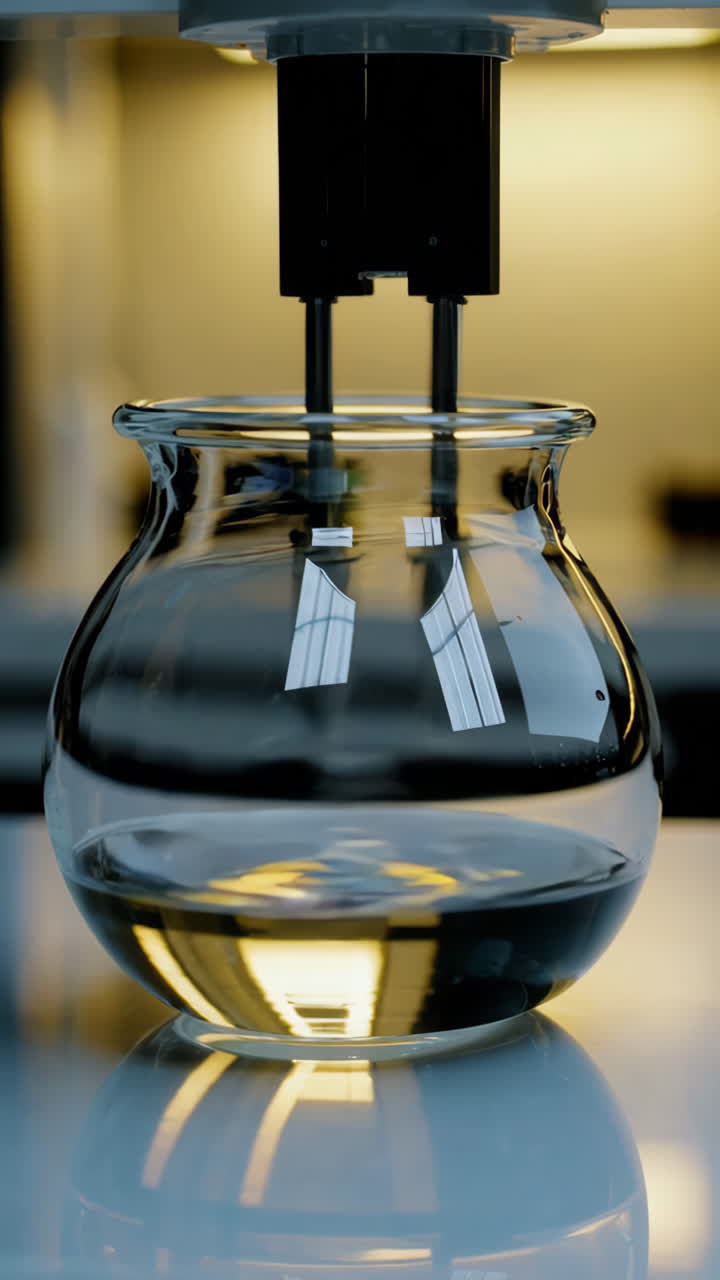 Laboratory Experiment with Robotic Pipetting of Liquid