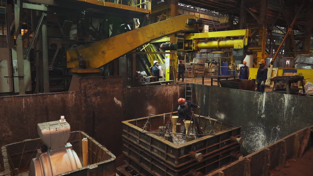 Metallgussverfahren in einer Gießerei
