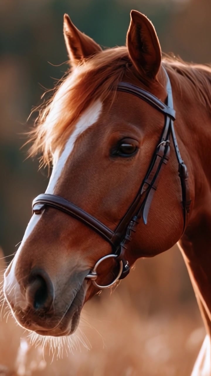 Un cavallo maestoso in luce soffusa: Ritratti accattivanti che mostrano la grazia e la bellezza di un amico equino in un ambiente naturale.