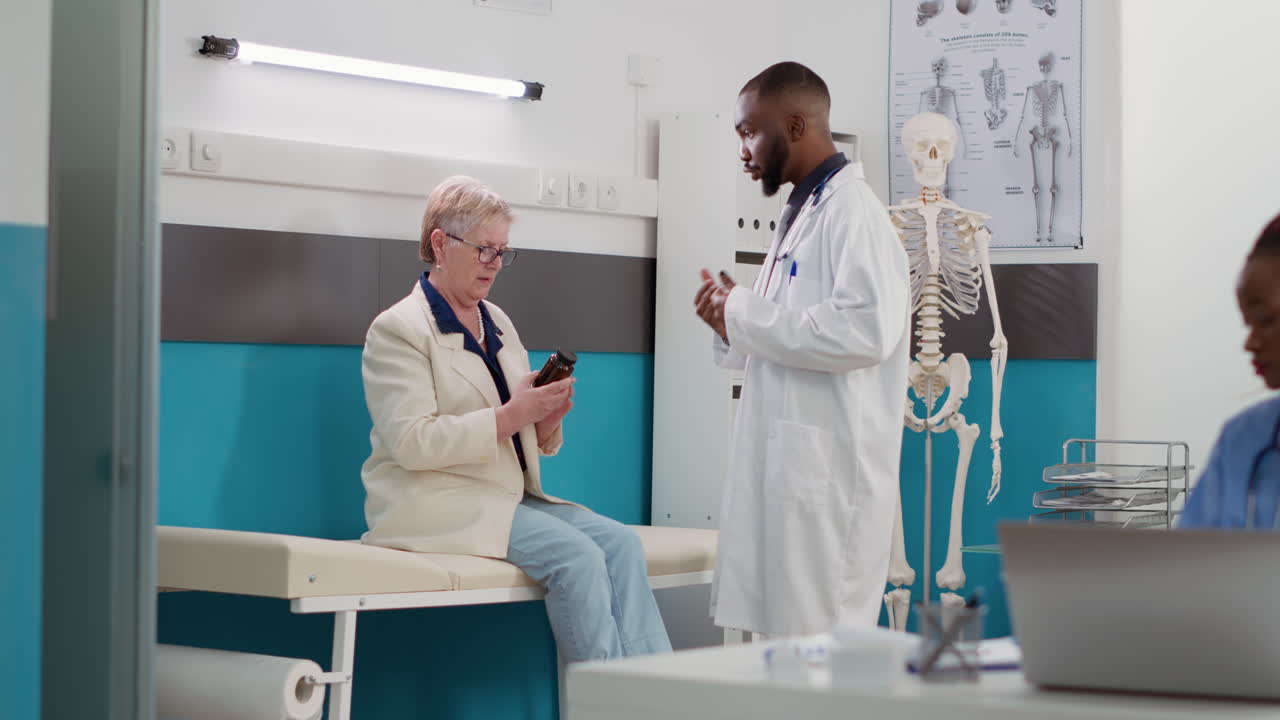 Medical consultation in clinic with doctor and patient