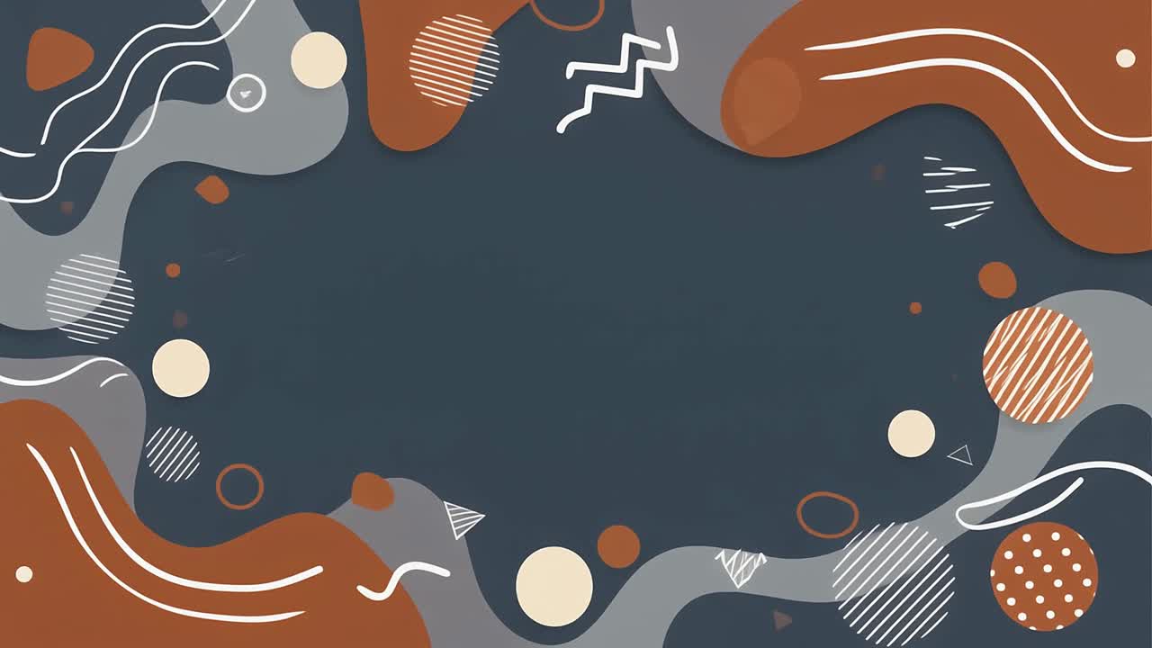 Modern Abstract Motion Graphics Background with Wavy Shapes