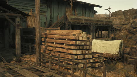 old western lumber yard