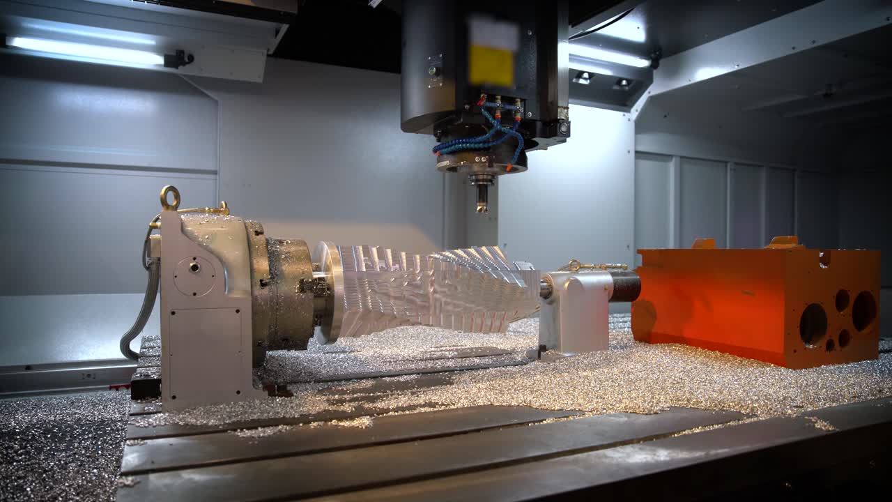 금속 가공 cnc 밀링 머신.