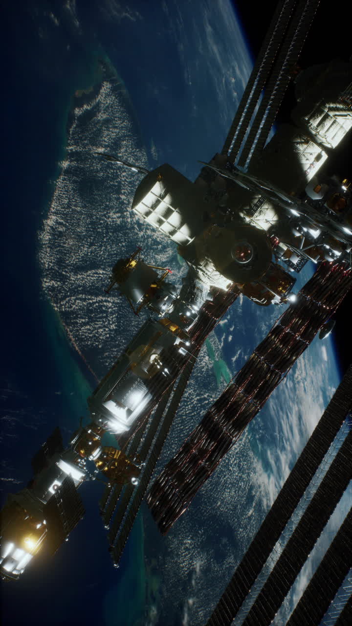 La Stazione Spaziale Internazionale in orbita sopra la Terra
