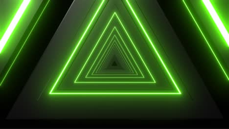 Neon Green Triangular Tunnel