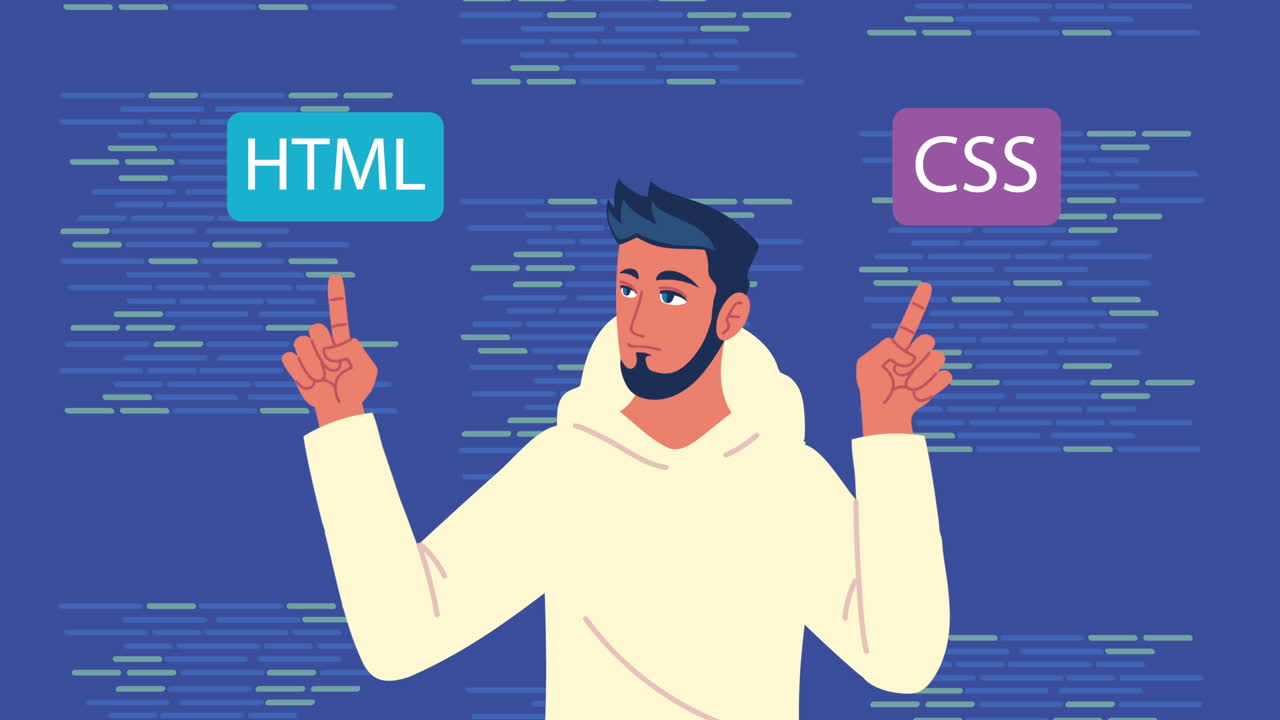 trabajador programador y lenguaje de código