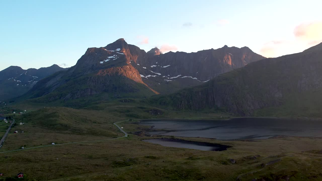 Capture the breathtaking beauty of Norway's Lofoten Islands in stunning 4K. High-quality drone footage featuring dramatic landscapes, raw nature, and cinematic aerial views.