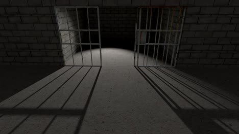 prison cell bars cell closing 4k