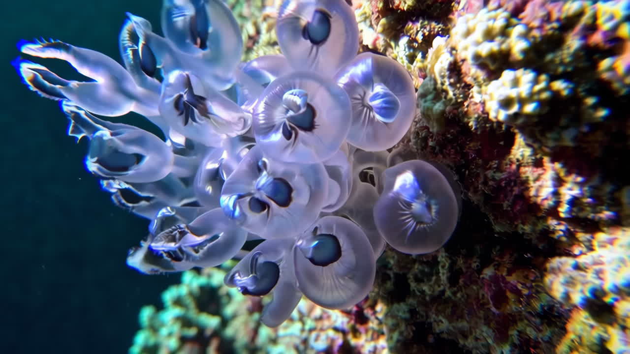 Closeup of a Sea Slug on Coral