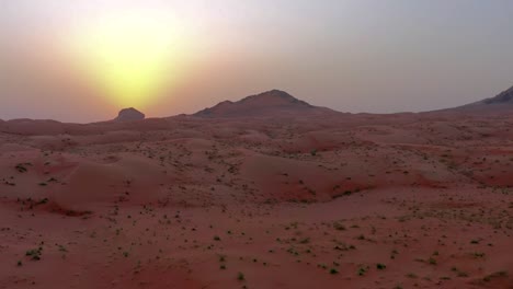 4k drone footage, aerial view of fossil rocks plateau in meliha desert with sand ripples, geological landscape of the sphinx in sand dunes desert in the united arab emirates, drone videos