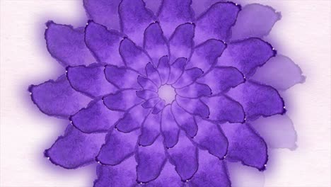 pintura en acuarela de mandala púrpura