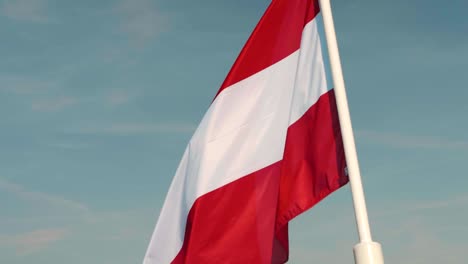flag of austria slow motion waving