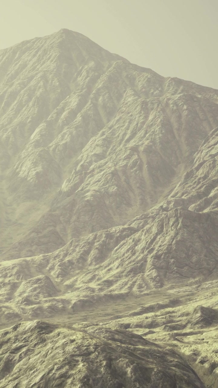 Rocky mountains with rough terrain under soft lighting in the daytime