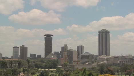 nice time lapse shot of clouds over the city of nairobi kenya