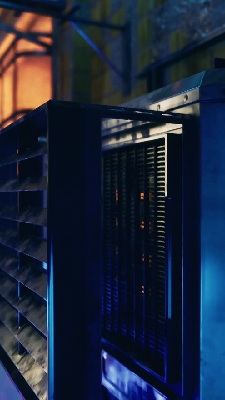 cerca de un respiradero de rejilla de metal en una máquina