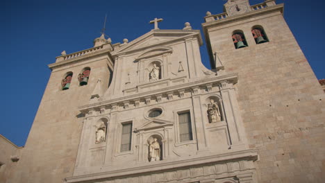 saint mary of the assumption cathedral facade in viseu portugal