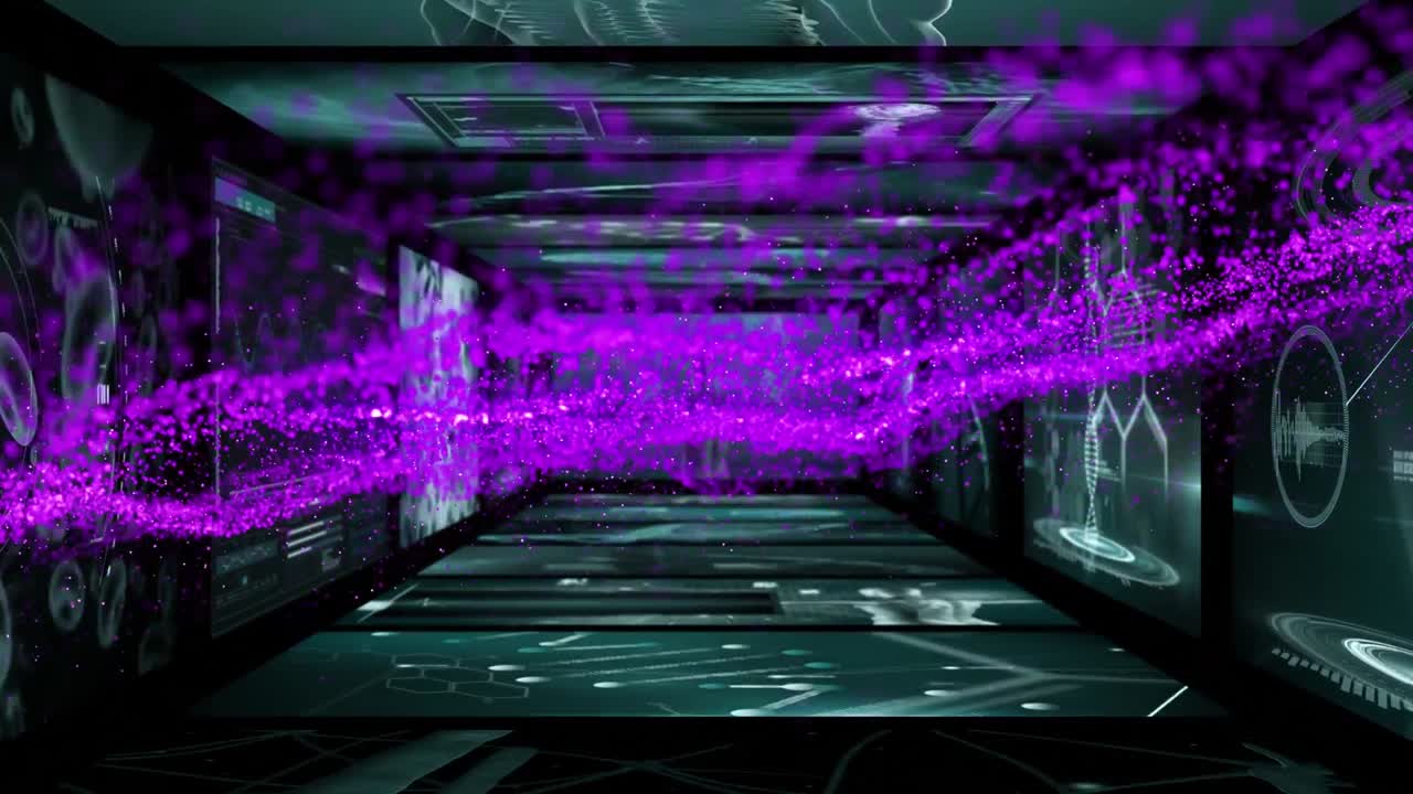 Animation of shapes over data processing