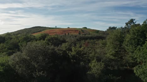 Flug-über-Den-Hügel-Von-Santa-Barbara-Im-Baskenland