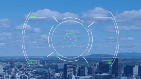 Animation-of-scope-and-data-processing-over-cityscape