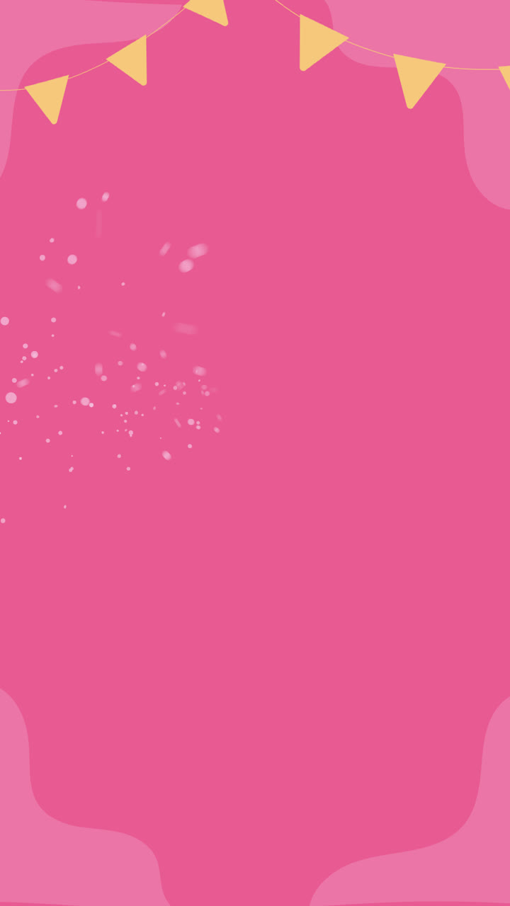 motion graphic di sfondo di lettere di buon anniversario disegnate a mano