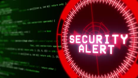 cyber security of digital data network protection animation loop.
