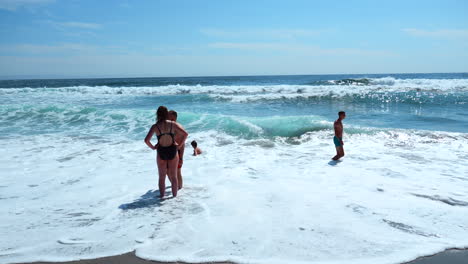 people enjoying a beach day