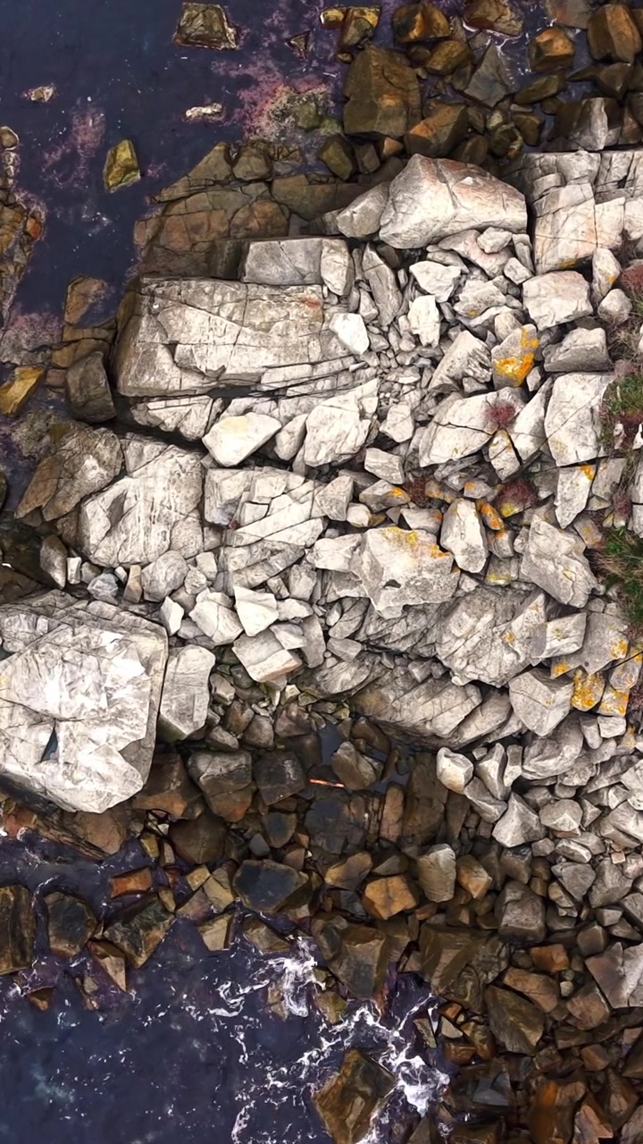 Paesaggio costiero aspro con costa rocciosa e vegetazione