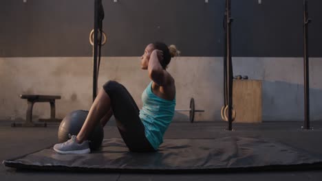 cross training at a gym