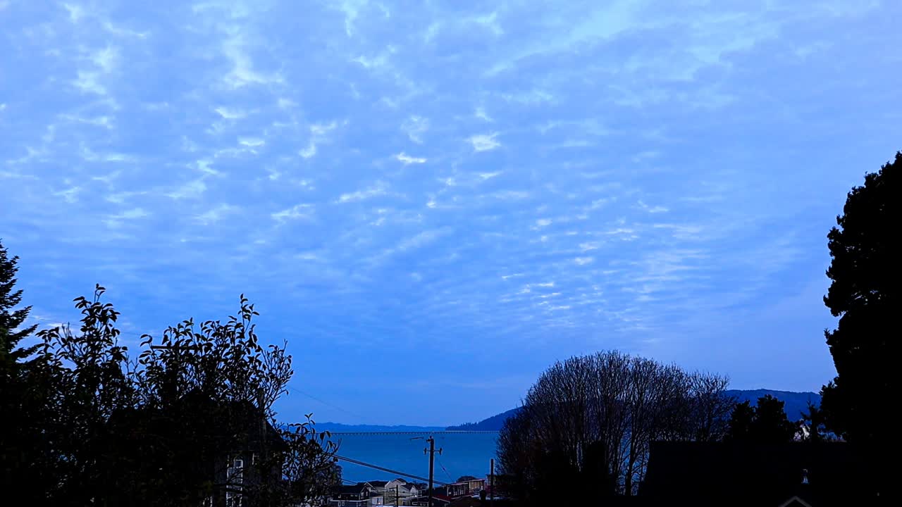 2019년 3월의 아스토리아 오레곤 눈