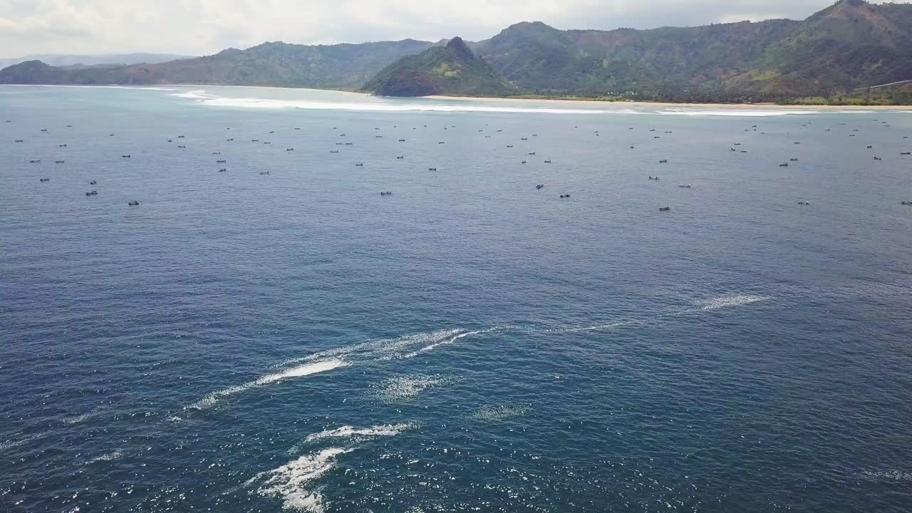 indonesia lombok vuela sobre la isla