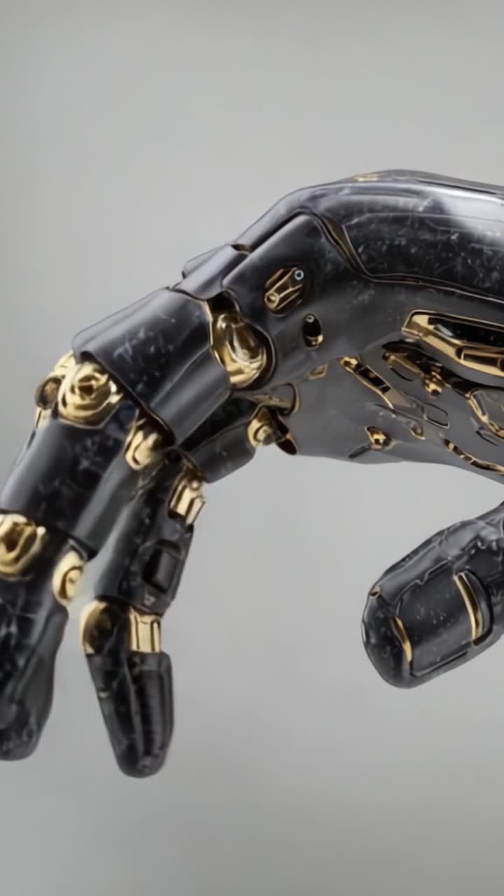 An Intricate Robotic Hand Reimagines the Future: A Detailed Closer Look at the Sleek Design and Advanced Mechanics of This Futuristic Cybernetic Limb