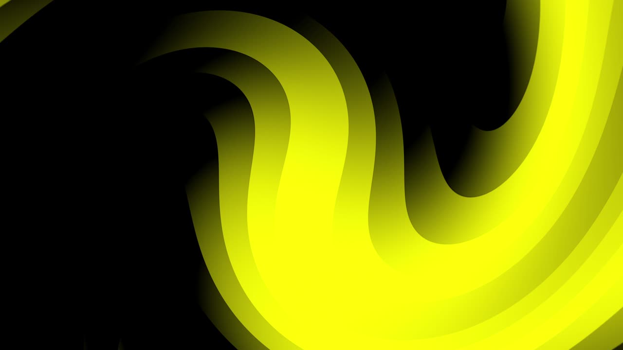 abstracto patrón sin costuras de bucle amarillo y negro, animación 3d
