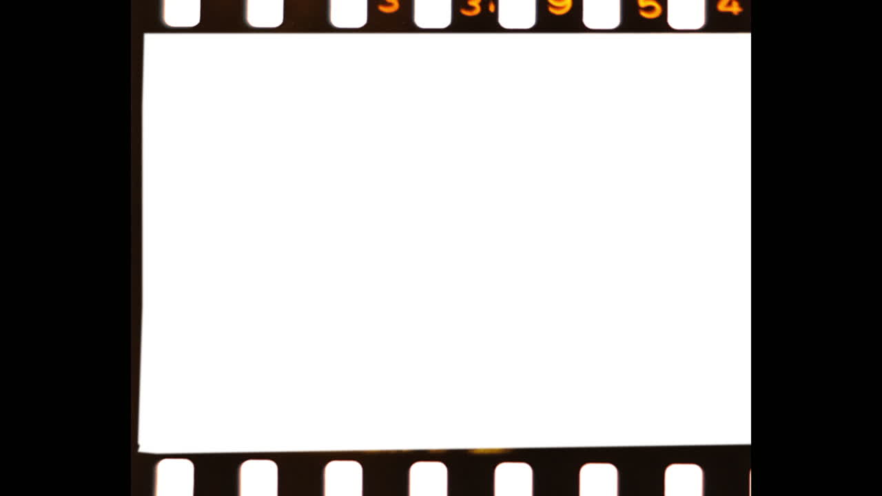 marco de película en blanco