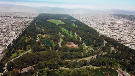 aerial view of golden gate park in san francisco