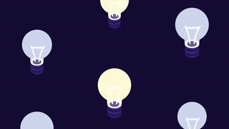 isometric light bulb pattern