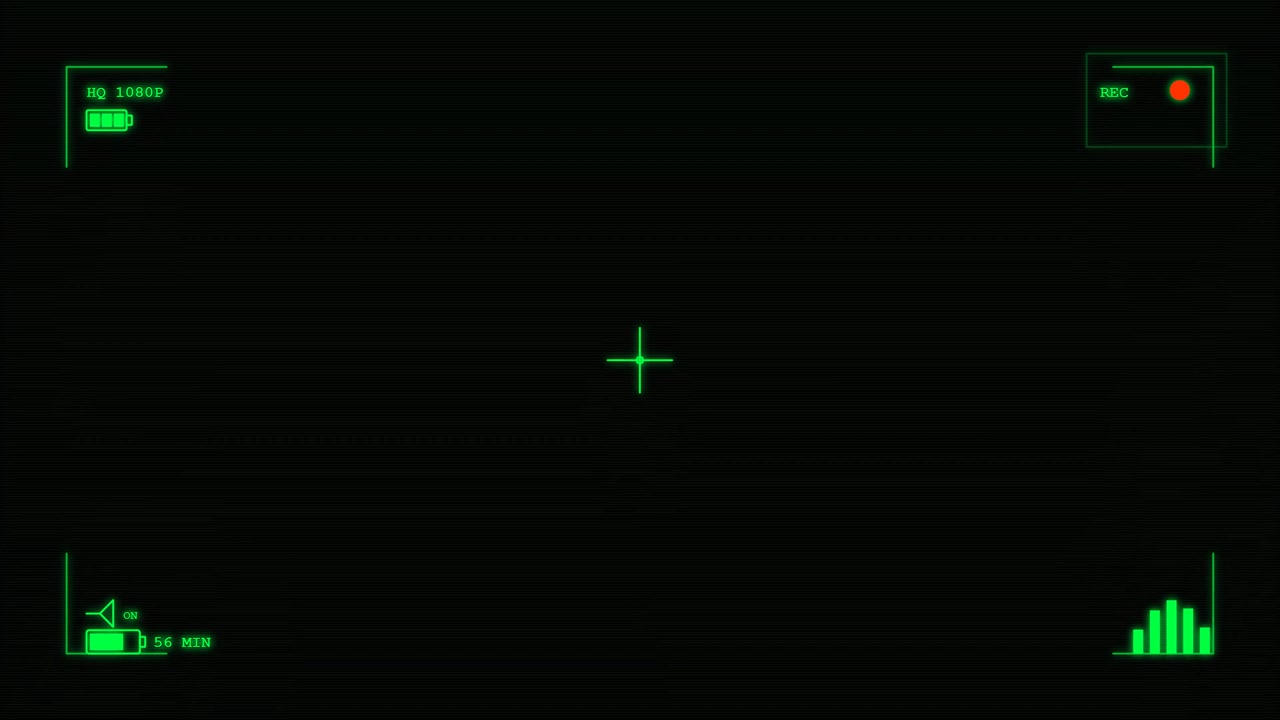Digital Camera Viewfinder Overlay with Recording Indicator
