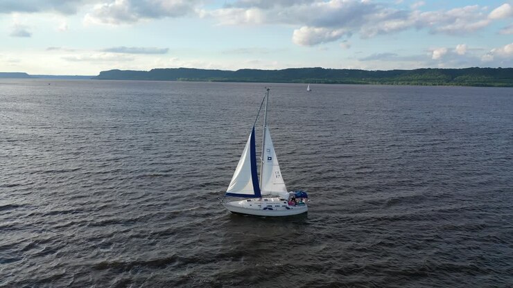 Sailboat on a River