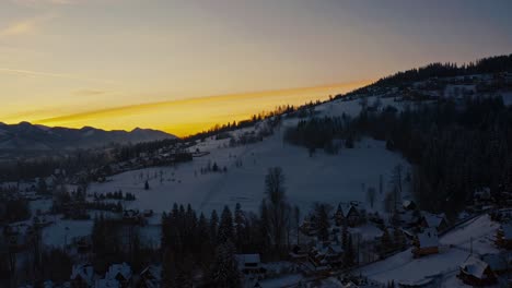 butorowy wierch zakopane winter mountain sunset sports in