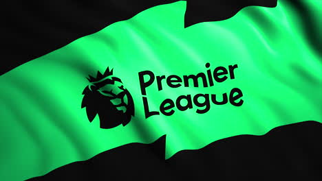 premier league logo on green flag