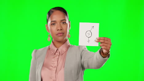 Gender-equality,-green-screen