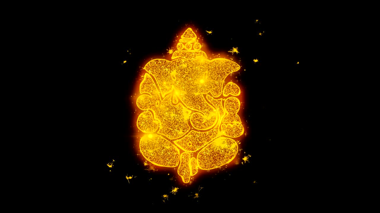 Happy Diwali text with Golden Shining Glitter Star Dust Wave of Trail Sparks Blinking Particles Fireworks. Shubh Deepavali Light and Fire Festival lights Greeting Card .6