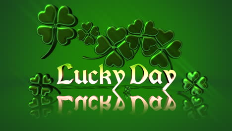 Lucky-Day-with-national-Irish-shamrocks-pattern-on-green-gradient