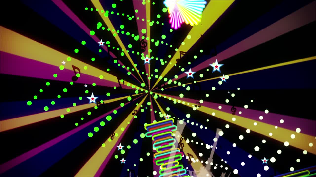 음악 스트럼 빈티지 vj 루프